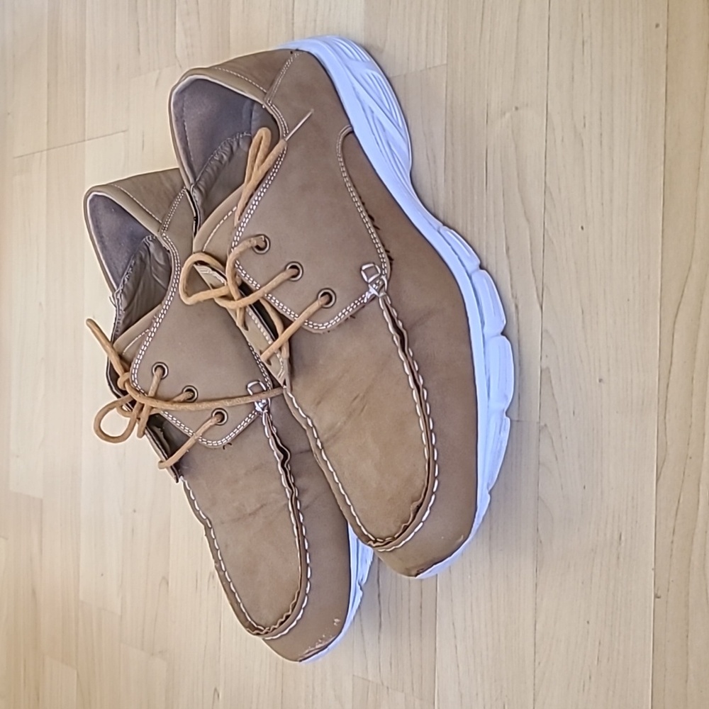Break Free Tan Lace Up Casual Mens Shoes 10